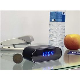 Horloge numérique avec caméra WiFi cachée et vision nocturne 1080P - ESPIAMOS®