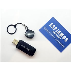Unidade Flash USB Full HD Spy com Câmera Oculta e Gravação Contínua - ESPIAMOS®