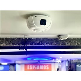 Rilevatore di fumo con telecamera WiFi e visione notturna nascosta | ESPIAMOS®