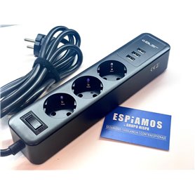 Smart Spy Power Strip com microfone WIFI e 64 GB 【2025】
