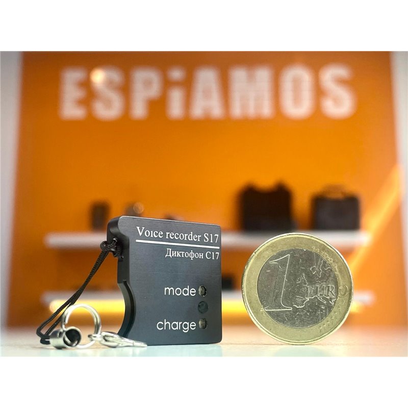 Soroka 17E - Registratore spia con durata della batteria di 60 ore e microfono MEMS