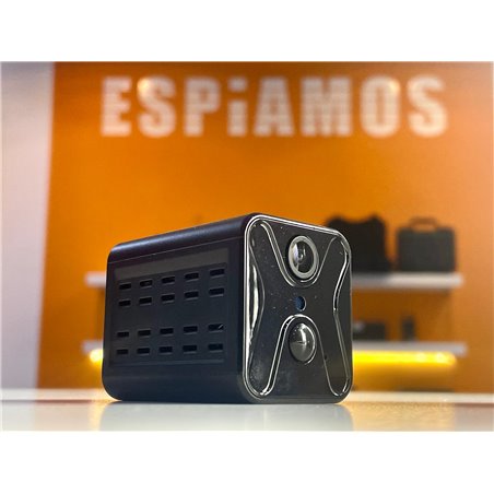 Mini câmera espiã WiFi com sensor PIR e visão noturna | ESPIAMOS®