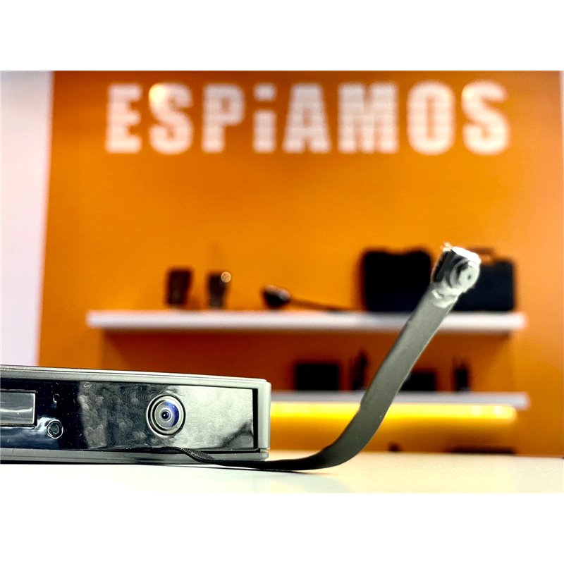 Mini câmara de espionagem com visão nocturna e lente flexível Mini câmara de espionagem com visão nocturna e lente flexível