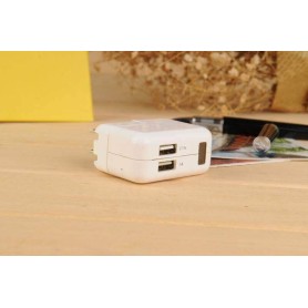 Adaptador de espionagem Full HD 1080p com deteção de movimento