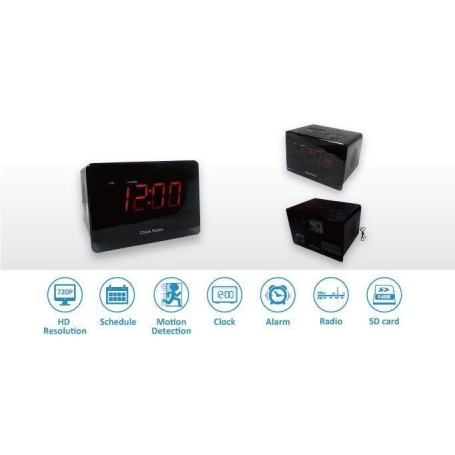 Spy Camera In Clock Radio Wake Up To Go To Pir Espiamos