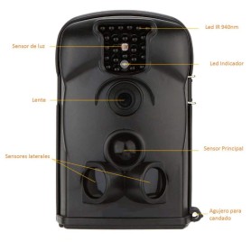  Noire, appareil photo 12MP HD 720p 940nm avec détection de