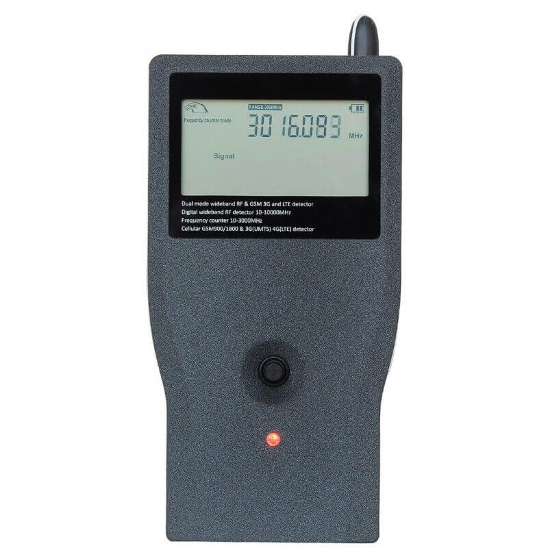 Detector para localizar micrófono espía en habitación