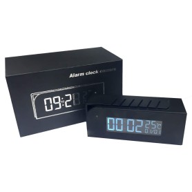 Reloj Despertador con Cámara Espía IP WIFI IR 512Gb 【2025】