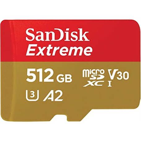 Cartão de memória Micro SD 512Gb