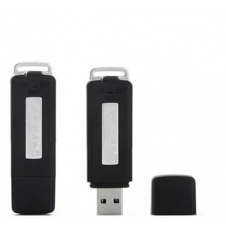 Micro grabadora Audio Voz 8 GB Spy oculta Mini ambientale USB con ranura SD 