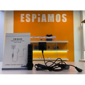 LawMate CMD-BU20U Caméra espion à bouton de faible luminosité | ESPIAMOS®
