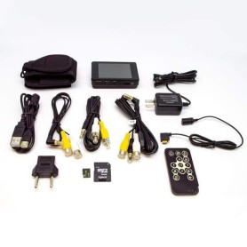 Kit de gravação portátil LawMate PV-500-ECO2 com câmera oculta