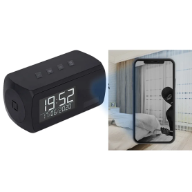 Horloge espionne HD 1080P Smart Home Wi-Fi IP - Surveillance discrète et durable