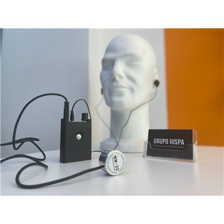 Micrófono espía de pared de alta sensibilidad con sonda y auriculares