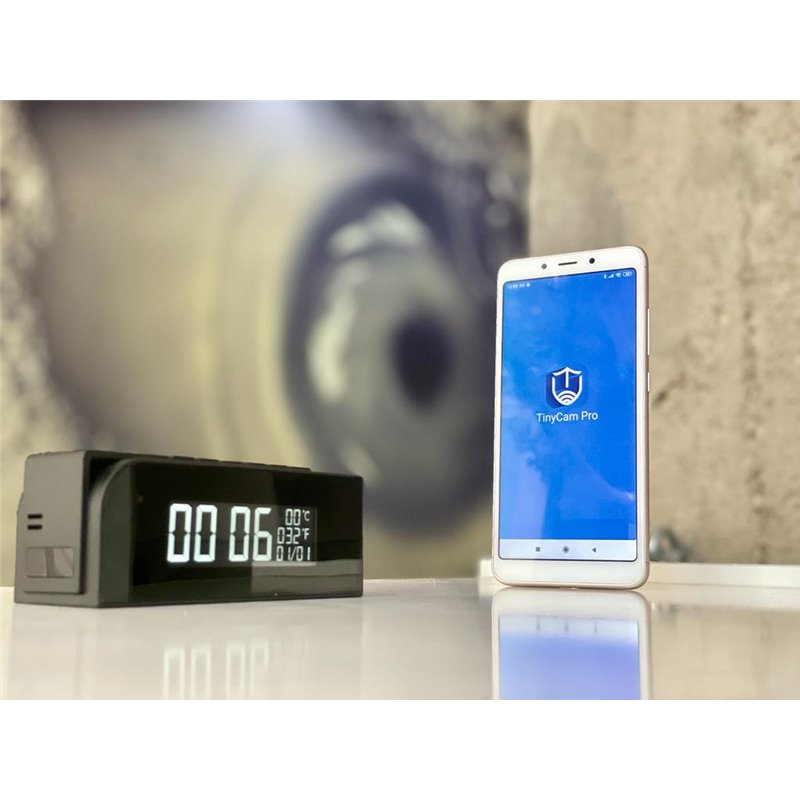 Camara espia en reloj despertador wifi de alta calidad con grabacion y wifi  alta resolucion