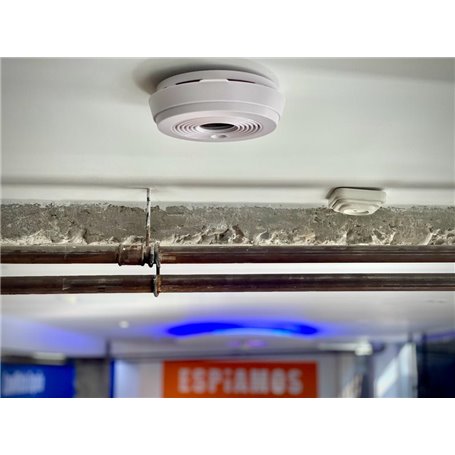 4G LTE Smoke Detector Hidden Spy Camera 【2024】Espiamos.com