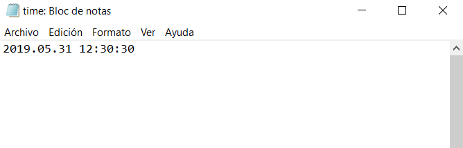 Formato fecha y hora cámara espía