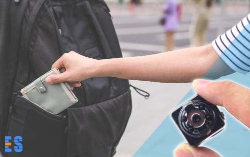 Auf öffentlichen Straßen aufzeichnen mit Spionagekamera