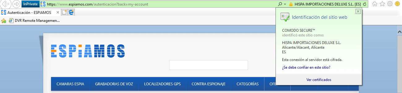 Certificado SSL EV