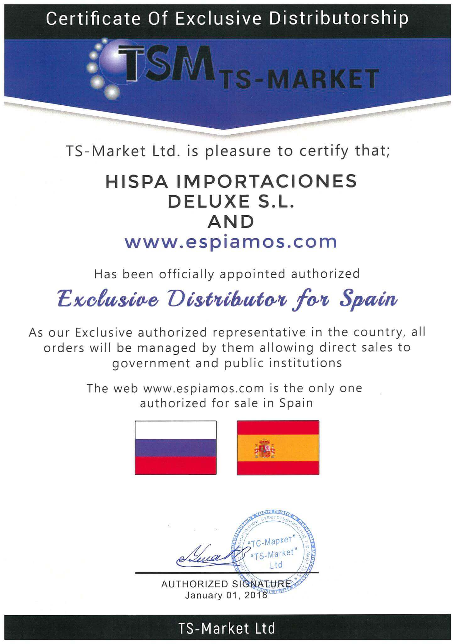 Espiamos distribuidor exclusivo