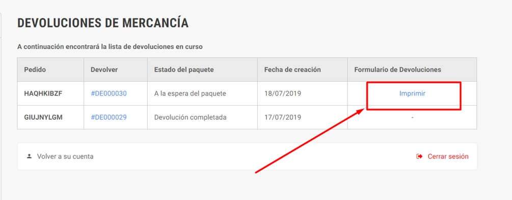 Derecho desestimiento cliente