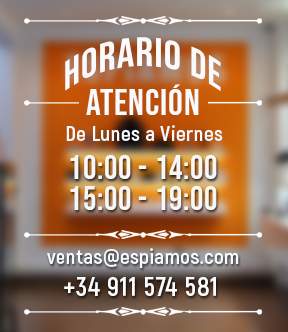 horario ESPIAMOS tienda artículos espía en Madrid